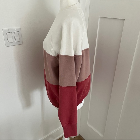 NWOT Spiritual Gangster Triblock Bridget Raglan Pullover Sz L Cotton Yoga *Y5 - Picture 4 of 4